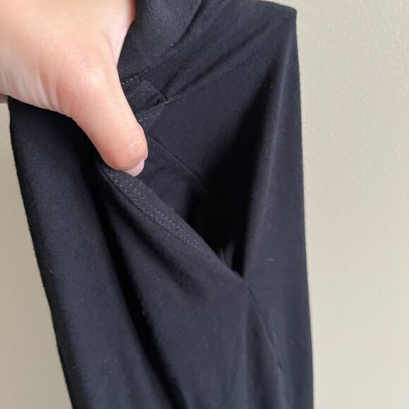 Eileen Fisher Black Pants‎ Pull On Ankle Capri Elastic Waist Womens Size S - Picture 8 of 8